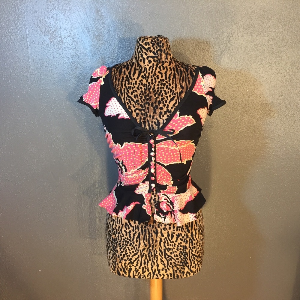 Betsey Johnson Peplum Top